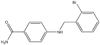 4-{[(2-bromophenyl)methyl]amino}benzamide Struktur