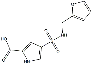 4-{[(2-furylmethyl)amino]sulfonyl}-1H-pyrrole-2-carboxylic acid Struktur