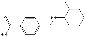 4-{[(2-methylcyclohexyl)amino]methyl}benzamide Struktur