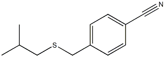 4-{[(2-methylpropyl)sulfanyl]methyl}benzonitrile Struktur