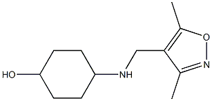 4-{[(3,5-dimethyl-1,2-oxazol-4-yl)methyl]amino}cyclohexan-1-ol Struktur