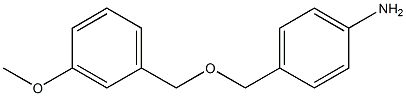 4-{[(3-methoxybenzyl)oxy]methyl}aniline Struktur