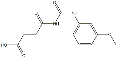 4-{[(3-methoxyphenyl)carbamoyl]amino}-4-oxobutanoic acid Struktur