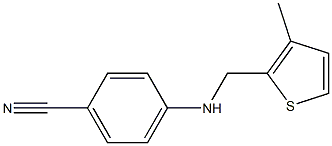 4-{[(3-methylthiophen-2-yl)methyl]amino}benzonitrile Struktur