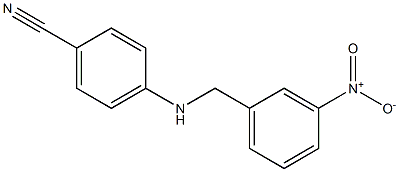 4-{[(3-nitrophenyl)methyl]amino}benzonitrile Struktur