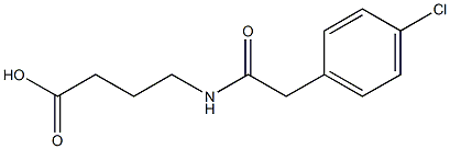 4-{[(4-chlorophenyl)acetyl]amino}butanoic acid Struktur