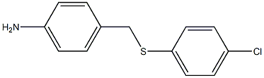 4-{[(4-chlorophenyl)sulfanyl]methyl}aniline Struktur