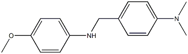 4-{[(4-methoxyphenyl)amino]methyl}-N,N-dimethylaniline Struktur