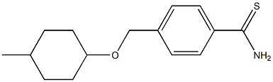 4-{[(4-methylcyclohexyl)oxy]methyl}benzene-1-carbothioamide Struktur