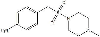 4-{[(4-methylpiperazine-1-)sulfonyl]methyl}aniline Struktur