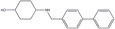 4-{[(4-phenylphenyl)methyl]amino}cyclohexan-1-ol Struktur