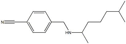 4-{[(6-methylheptan-2-yl)amino]methyl}benzonitrile Struktur