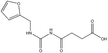 4-{[(furan-2-ylmethyl)carbamoyl]amino}-4-oxobutanoic acid Struktur