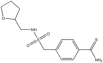 4-{[(oxolan-2-ylmethyl)sulfamoyl]methyl}benzene-1-carbothioamide Struktur