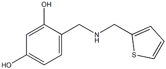 4-{[(thiophen-2-ylmethyl)amino]methyl}benzene-1,3-diol Struktur