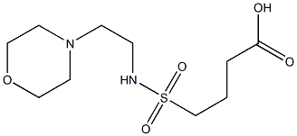 4-{[2-(morpholin-4-yl)ethyl]sulfamoyl}butanoic acid Struktur