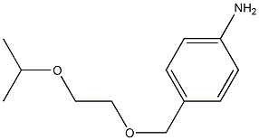 4-{[2-(propan-2-yloxy)ethoxy]methyl}aniline Struktur