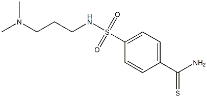 4-{[3-(dimethylamino)propyl]sulfamoyl}benzene-1-carbothioamide Struktur