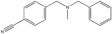 4-{[benzyl(methyl)amino]methyl}benzonitrile Struktur