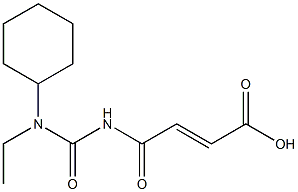 4-{[cyclohexyl(ethyl)carbamoyl]amino}-4-oxobut-2-enoic acid Struktur