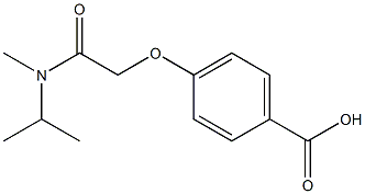 4-{[methyl(propan-2-yl)carbamoyl]methoxy}benzoic acid Struktur