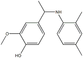 4-{1-[(2,4-dimethylphenyl)amino]ethyl}-2-methoxyphenol Struktur