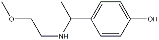 4-{1-[(2-methoxyethyl)amino]ethyl}phenol Struktur