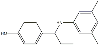 4-{1-[(3,5-dimethylphenyl)amino]propyl}phenol Struktur