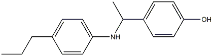 4-{1-[(4-propylphenyl)amino]ethyl}phenol Struktur