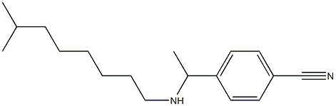 4-{1-[(7-methyloctyl)amino]ethyl}benzonitrile Struktur