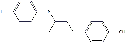 4-{3-[(4-iodophenyl)amino]butyl}phenol Struktur