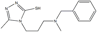 4-{3-[benzyl(methyl)amino]propyl}-5-methyl-4H-1,2,4-triazole-3-thiol Struktur