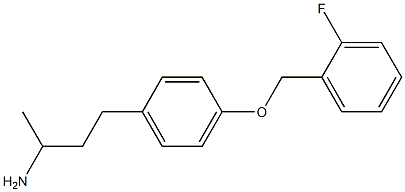 4-{4-[(2-fluorophenyl)methoxy]phenyl}butan-2-amine Struktur