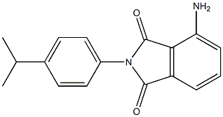 4-amino-2-[4-(propan-2-yl)phenyl]-2,3-dihydro-1H-isoindole-1,3-dione Struktur