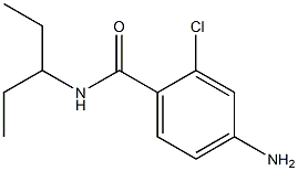 4-amino-2-chloro-N-(1-ethylpropyl)benzamide Struktur