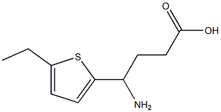 4-amino-4-(5-ethylthiophen-2-yl)butanoic acid Struktur