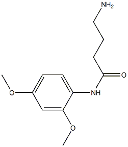 4-amino-N-(2,4-dimethoxyphenyl)butanamide Struktur