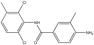 4-amino-N-(2,6-dichloro-3-methylphenyl)-3-methylbenzamide Struktur