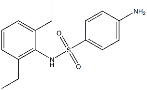 4-amino-N-(2,6-diethylphenyl)benzene-1-sulfonamide Struktur