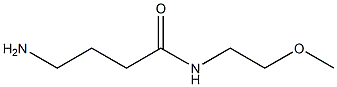 4-amino-N-(2-methoxyethyl)butanamide Struktur