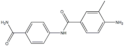 4-amino-N-(4-carbamoylphenyl)-3-methylbenzamide Struktur