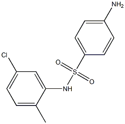 4-amino-N-(5-chloro-2-methylphenyl)benzenesulfonamide Struktur