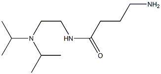 4-amino-N-[2-(diisopropylamino)ethyl]butanamide Struktur