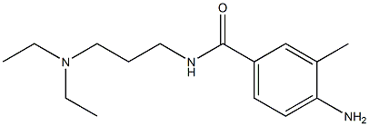 4-amino-N-[3-(diethylamino)propyl]-3-methylbenzamide Struktur