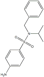 4-amino-N-benzyl-N-(propan-2-yl)benzene-1-sulfonamide Struktur