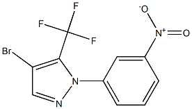 4-bromo-1-(3-nitrophenyl)-5-(trifluoromethyl)-1H-pyrazole Struktur