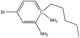 4-bromo-1-N-pentylbenzene-1,2-diamine Struktur