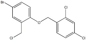 4-bromo-2-(chloromethyl)-1-[(2,4-dichlorophenyl)methoxy]benzene Struktur