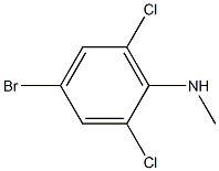 4-bromo-2,6-dichloro-N-methylaniline Struktur