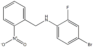 4-bromo-2-fluoro-N-[(2-nitrophenyl)methyl]aniline Struktur